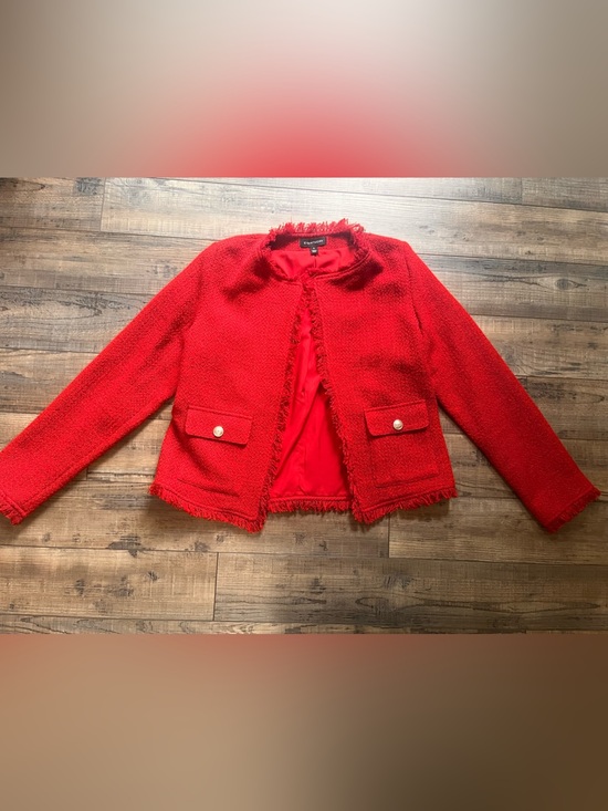 41 Hawthorn Jackets & Blazers - 41 Hawthorn Vibrant Red Bouclé Jacket
